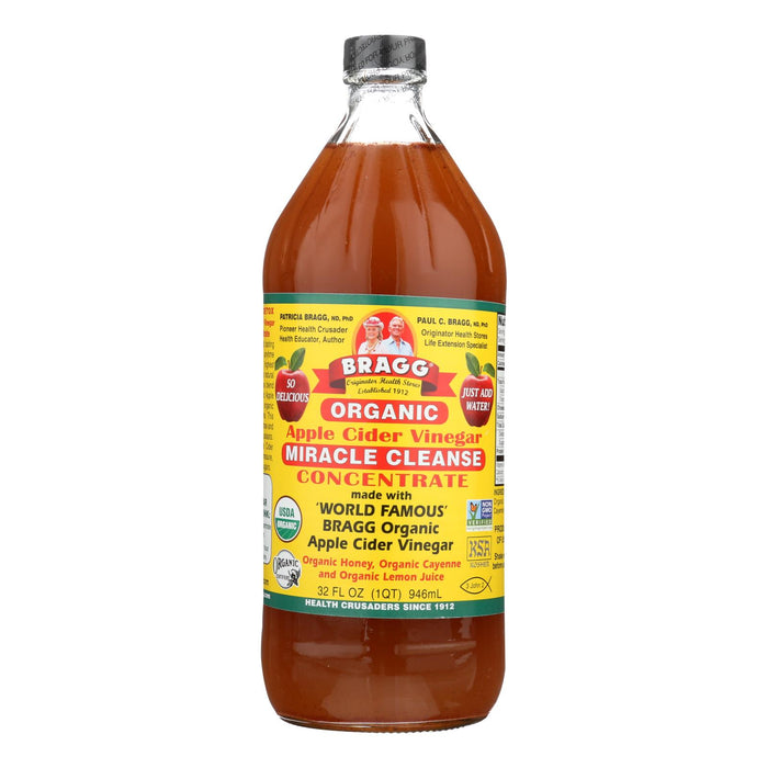 Bragg - Organic Apple Cider Vinegar - Miracle Cleanser Concentrate - Case Of 12 - 32 Fl Oz.