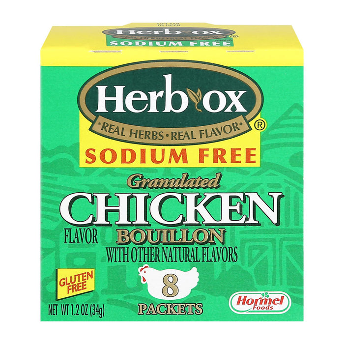 Herb-ox Boullion - Chicken - Low Sodium - Case Of 12 - 8 Count.