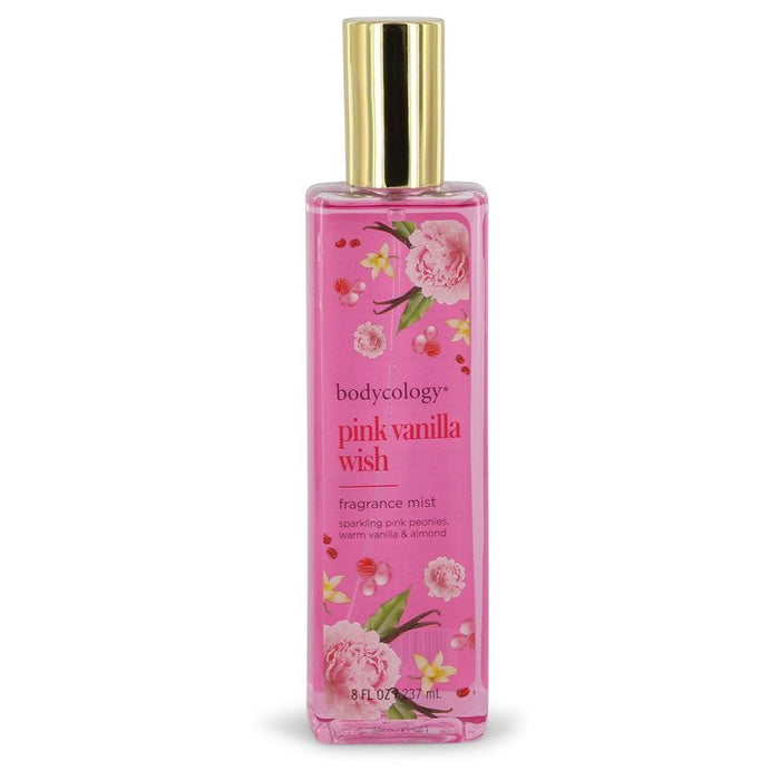 Bodycology Pink Vanilla Wish by Bodycology Fragrance Mist Spray 8 oz for Women.