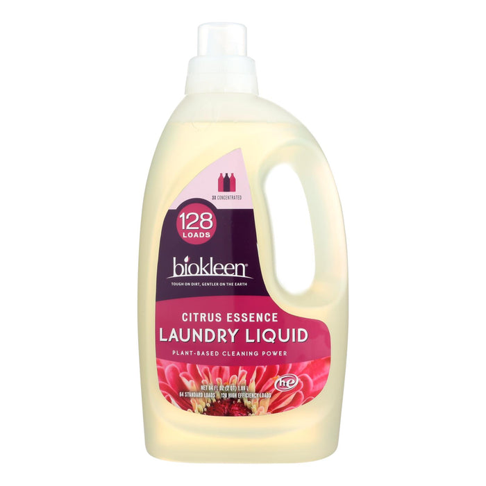 Biokleen Laundry Detergent -Citrus - Case Of 6 - 64 Fl Oz.