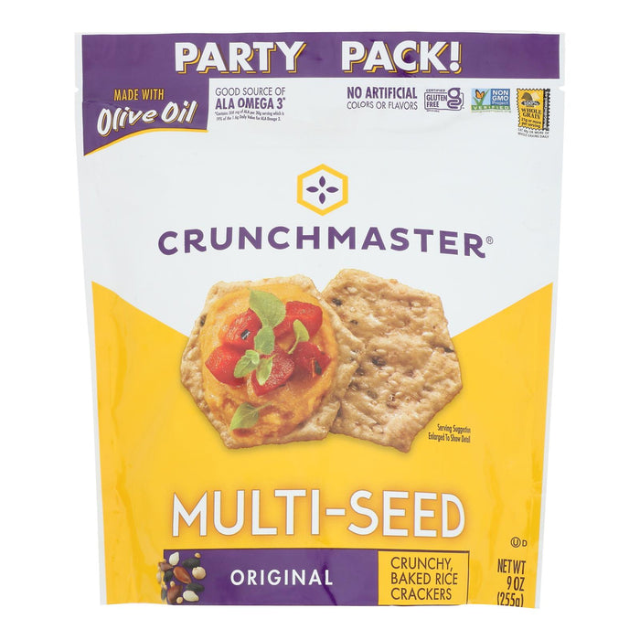 Crunchmaster -Cracker Multiseed Original Party - Case Of 12 - 9 Ounces