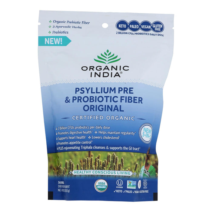 Organic India -Psyllium Organic Prebiotic/probiotic Fiber Organic - Case Of 12-10 Ounces