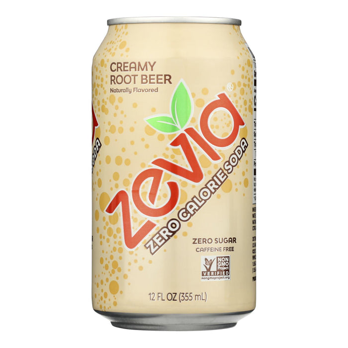 Zevia -Soda Root Beer Sugar Free - Case Of 4-6/12 Fluid Ounces