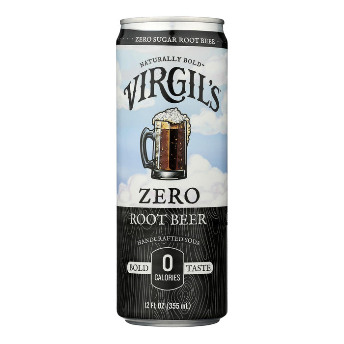 Virgil's - Soda Zero Sugar Root Beer Can -Case Of 6-4/12 Fluid Ounces