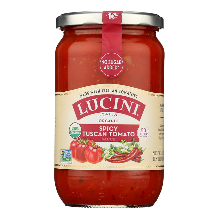 Lucini Italia -Pasta Sauce Organic Spicy Tuscan - Case Of 6-24 Fluid Ounces