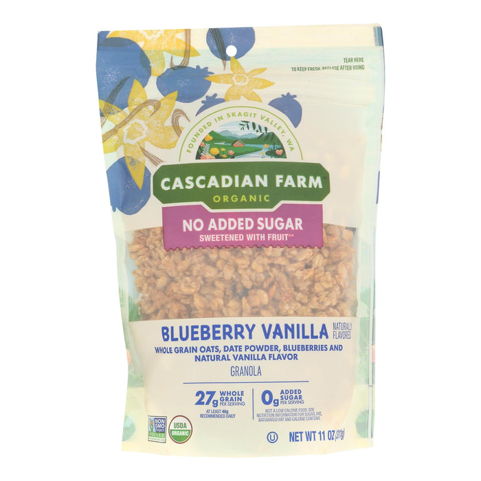 Cascadian Farm -Granola Organic Blueberry Vanilla - Case Of 4-11 Ounces