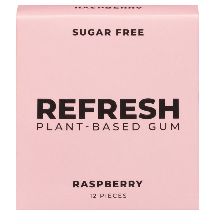 Refresh Gum -Gum Raspberry - Case Of 12-12 Count