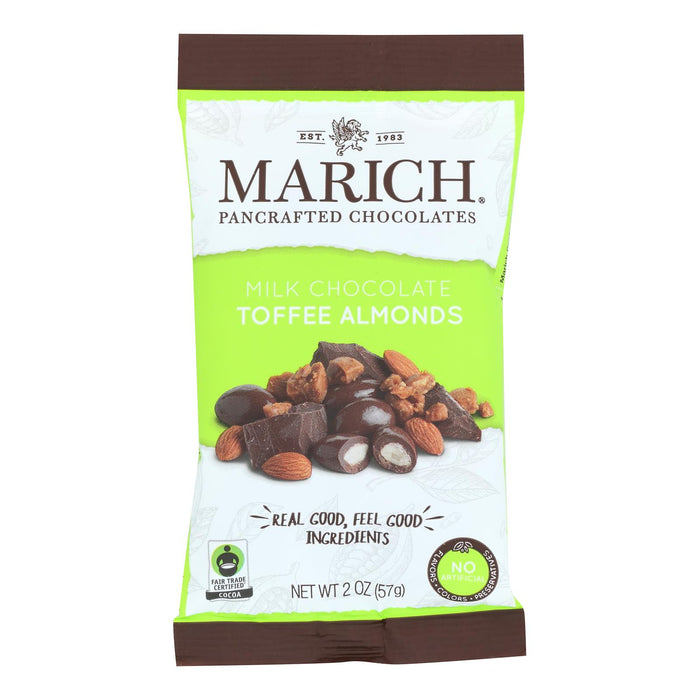 Marich - Almonds Toffee Milk Chocolate - Case Of 12 -2 Ounces