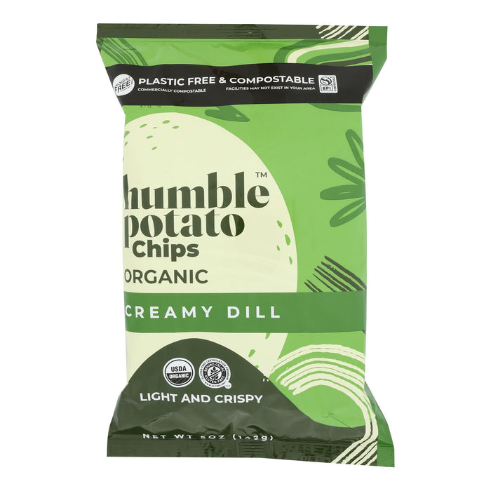 Humble Potato Chips -Chips Potato Creamy Dill - Case Of 12-5 Oz