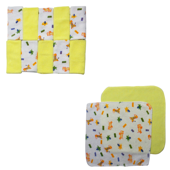 Twelve Piece Wash Cloth Set.