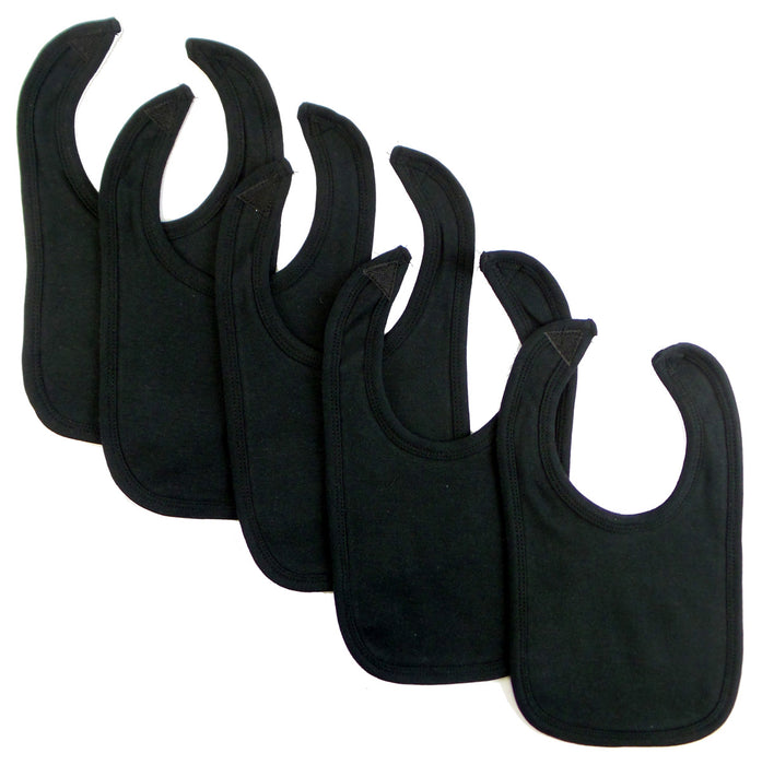 Black Interlock Bib (pack Of 5).