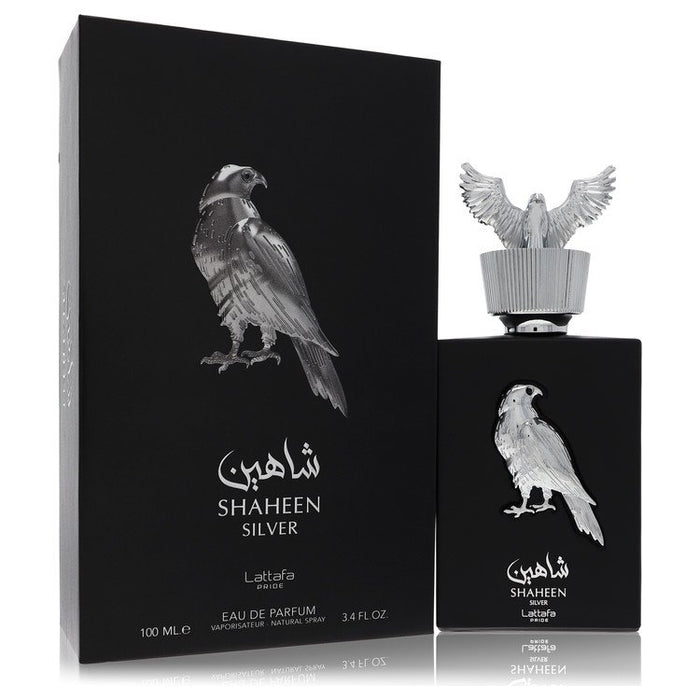 Lattafa Pride Shaheen Silver by Lattafa Eau De Parfum Spray (Unisex) 3.4 oz for Men