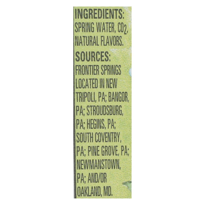 Ice Mountain - Sparkling Water - Zesty Lime - Case Of 12 - 33.8 Fl Oz