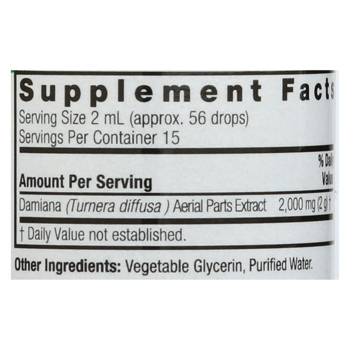 Nature's Answer - Damiana Leaf Alcohol Free - 1 Fl Oz.