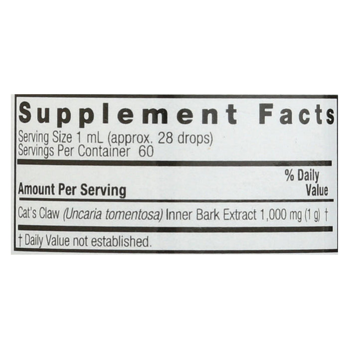 Nature's Answer - Cat's Claw Inner Bark - 2 Fl Oz.