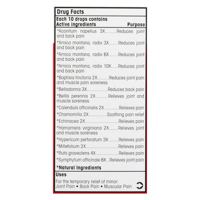 T-relief - Pain Relief Oral Drops - Arnica Plus 12 Natural Ingredients - 1.69 Oz.