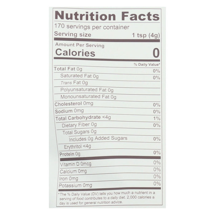 Zsweet Zero Calorie Natural Sweetener -Case Of 6 - 1.5 Lb.