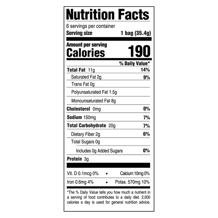 Boulder Canyon Natural Foods - Chips Classic Sea Salt Avacado Oil - Case Of 8 - 6 - 1.25 oz