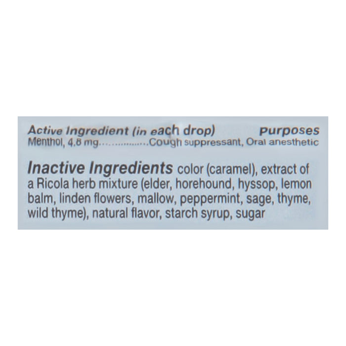 Ricola - Cough Drop Original Herb - Case Of 6-45  Ct
