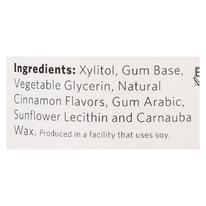 Xylichew Gum - Cinnamon - Jar - 60 Pieces - 1 Case.