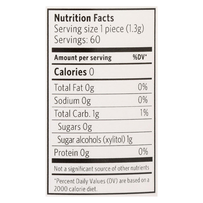 Xylichew Gum - Cinnamon - Jar - 60 Pieces -1 Case.