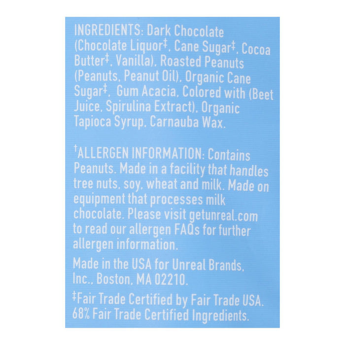 Unreal Dark Chocolate Peanut Gems  - Case Of 6 - 5 Oz.