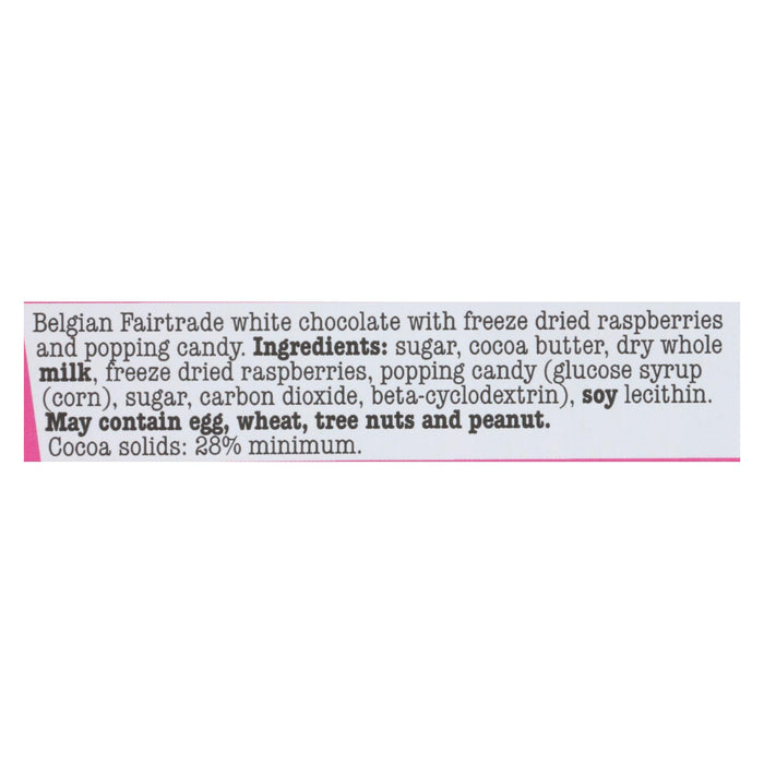 Tony's Chocolonely - Bar White Chocolate Raspberry Pop - Case Of 15 - 6.35 Oz.