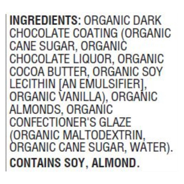 Woodstock Organic Dark Chocolate Almonds - Case Of 8 - 6.5 Oz.