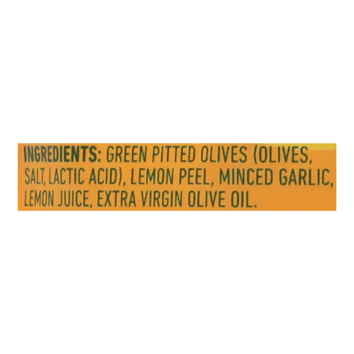 Freestyle Snacking -Olives Green Lemon Garlic - Case Of 6-4 Ounces
