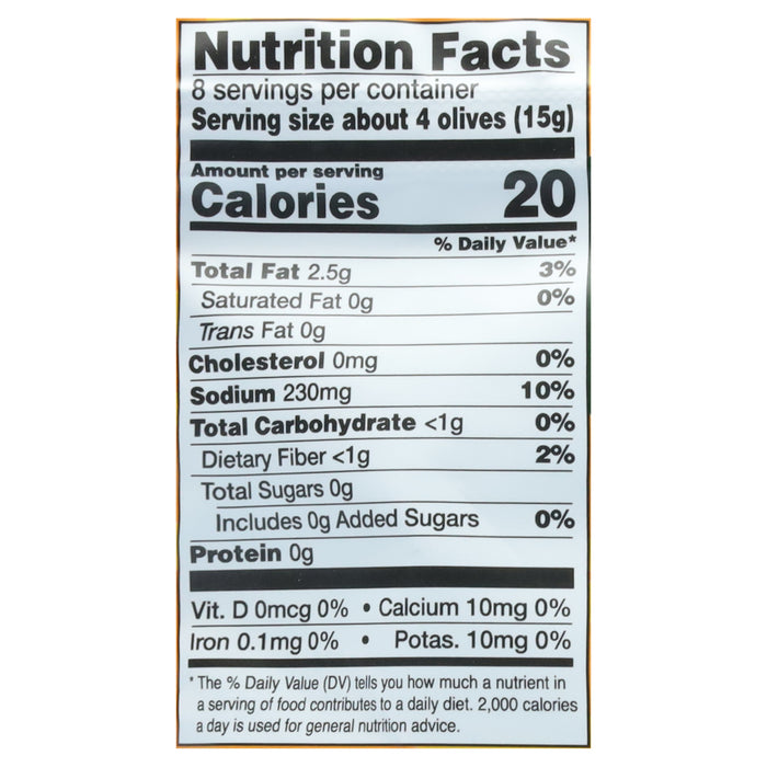 Freestyle Snacking -Olives Green Lemon Garlic - Case Of 6-4 Ounces