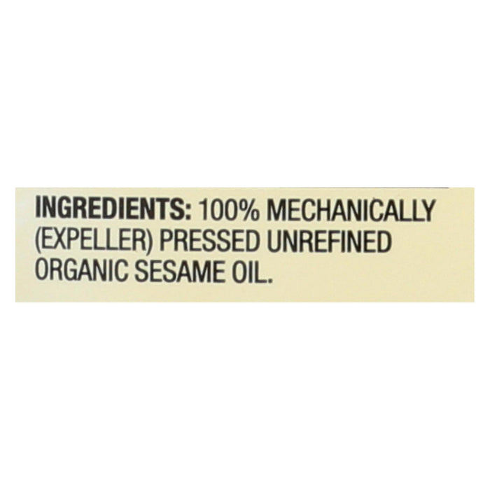 Spectrum Naturals Organic Unrefined Sesame Oil - Case Of 12 - 16 Fl Oz
