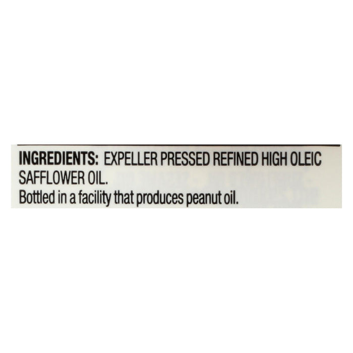 Spectrum Naturals High Heat Refined Safflower Oil - Case Of 12 - 32 Fl Oz