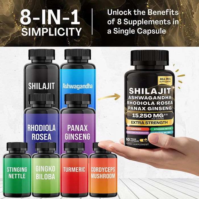 Shilajit Pure Himalayan 9000MG, Energy