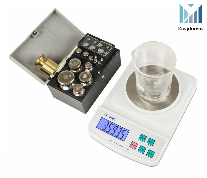Ounce and Gram Scale 0.01g Accuracy Mass Balance Chemistry Digital Scale Electronic LCD Science Lab Laboratory Digital Scale   USB Charger and AC DC Adapter Included