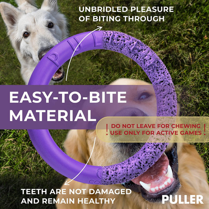 Puller Outdoor Dog Ring Toys   Dog Fetch Toy & Tug of War Dog Toy for Small Medium Large Dogs   Dog Ball & Soft Dog Frisbee Alt   Outside Dog Yard Toys   Big Dog Pull Toy   Best Dog Exercise Equipment