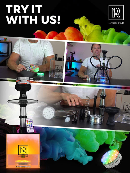 Hookah 2 Hose Hookah Set   YADO Square Hookah To Go with Hookah Charcoal Holder Heat Management Device and Black Silicone Hookah Bowl Set and Bag for Shisha Portable Hookah Set with Everything