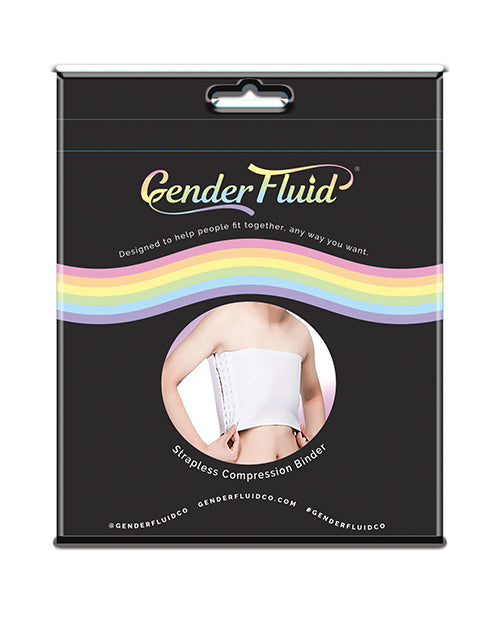 Gender Fluid Strapless Chest Compression Binder .