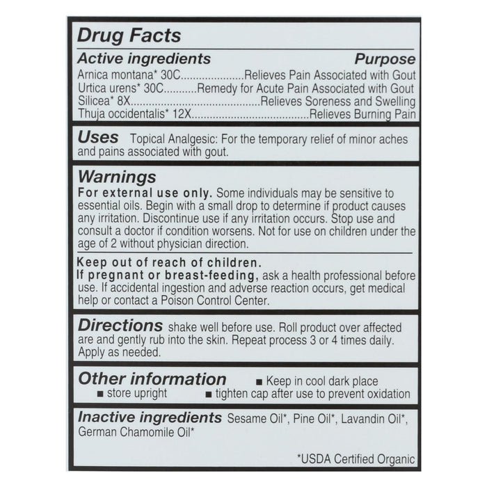 Forces Of Nature - Gout Pain Management - 1 Each - 4 Ml.