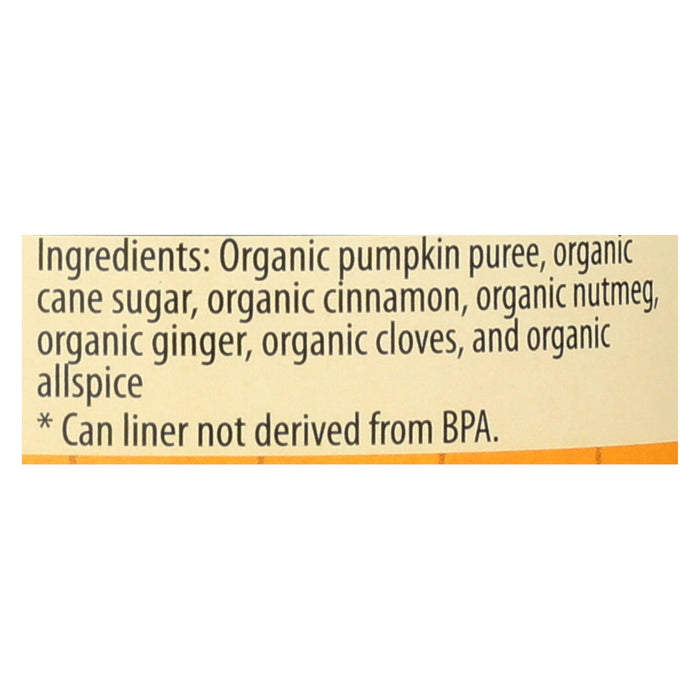 Farmer's Market Organic Pumpkin - Pie Mix - Case Of 12 - 15 Oz