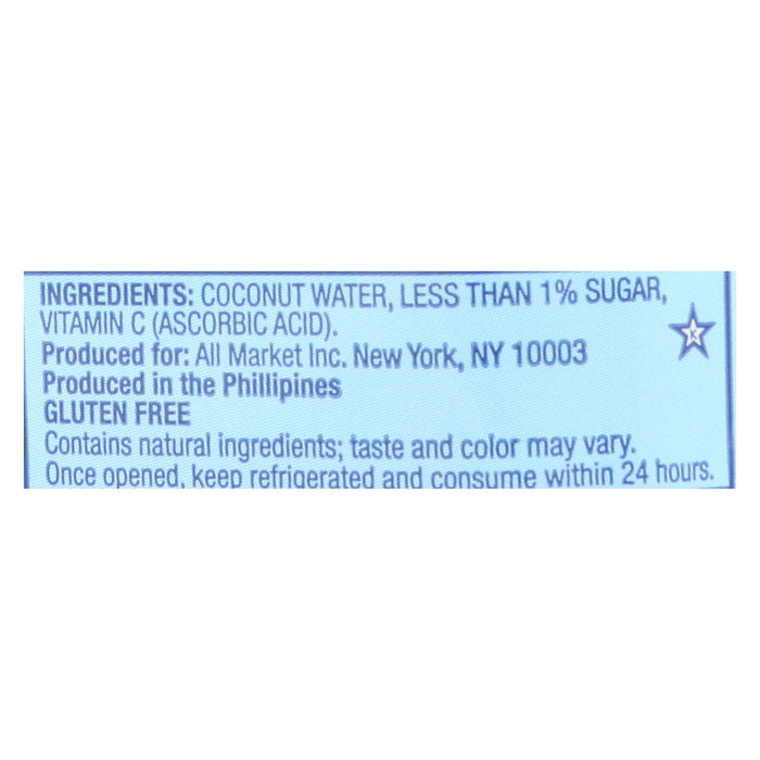 Vita Coco Coconut Water - Pure - Case Of 12 - 500 Ml.