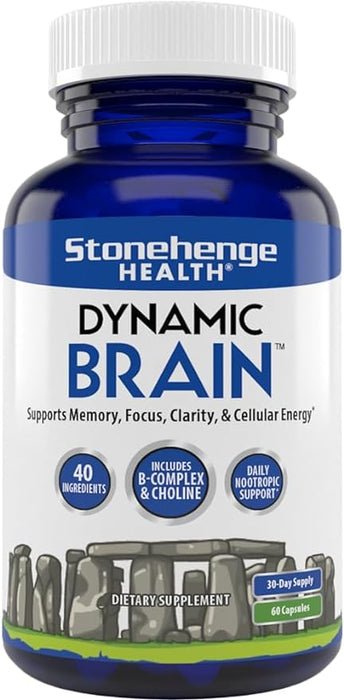 Stonehenge Health Dynamic Brain Supplement  Nootropic -  60 capsules