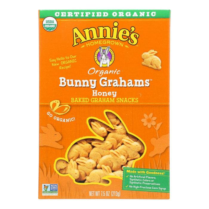 Annie's Homegrown Bunny Grahams Honey -Case Of 12 - 7.5 Oz