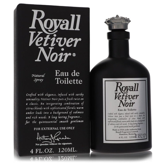 Royall Vetiver Noir by Royall Fragrances Eau Toilette Spray 4 for Men.