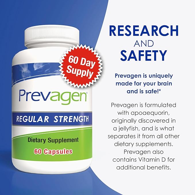 Prevagen Improves Memory - Extra Strength 20mg, 60 Capsules 1 Pack