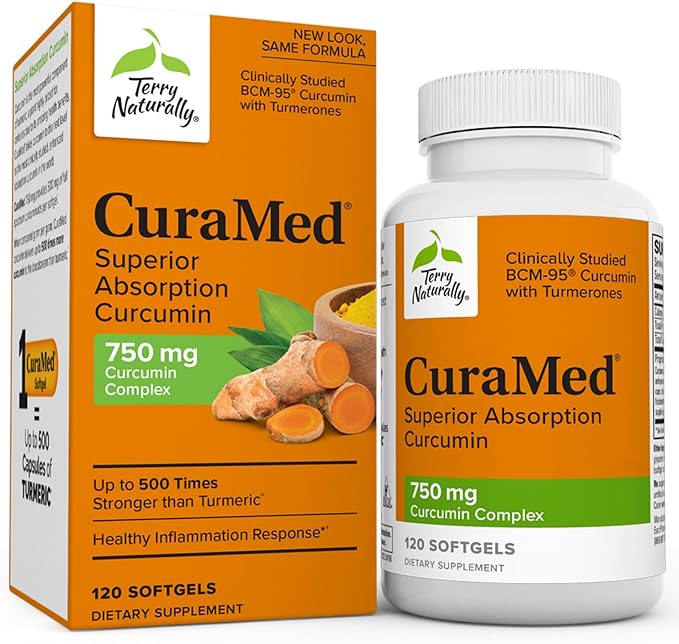 Terry Naturally CuraMed 750 mg Curcumin Complex - 120 Softgels