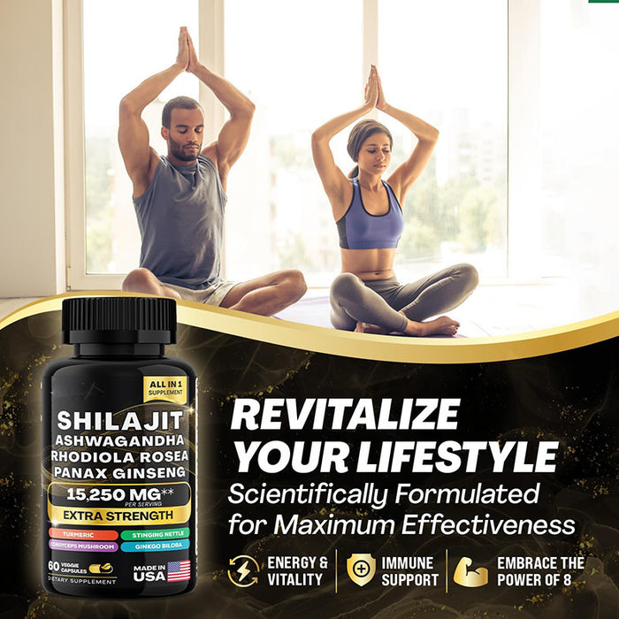 Shilajit Pure Himalayan 9000MG, Energy