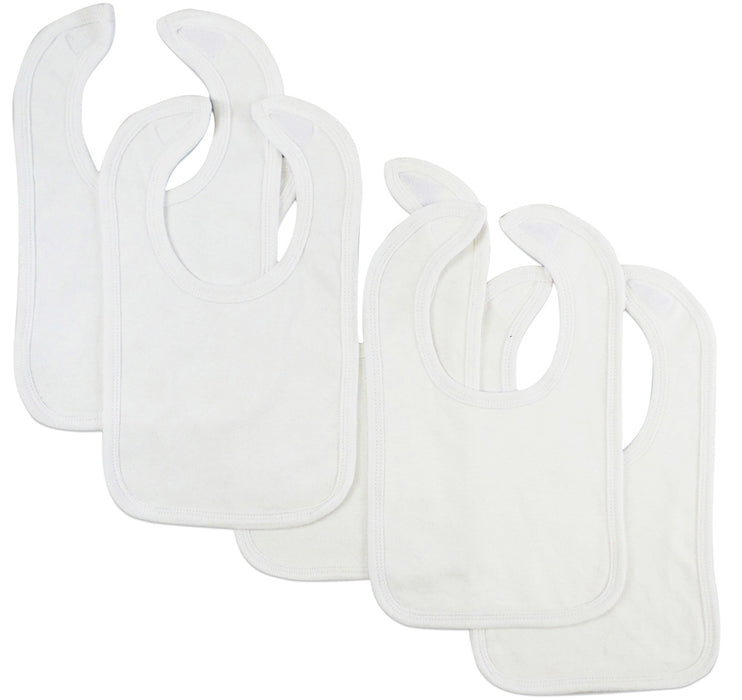 White Interlock Bib (pack Of 5).