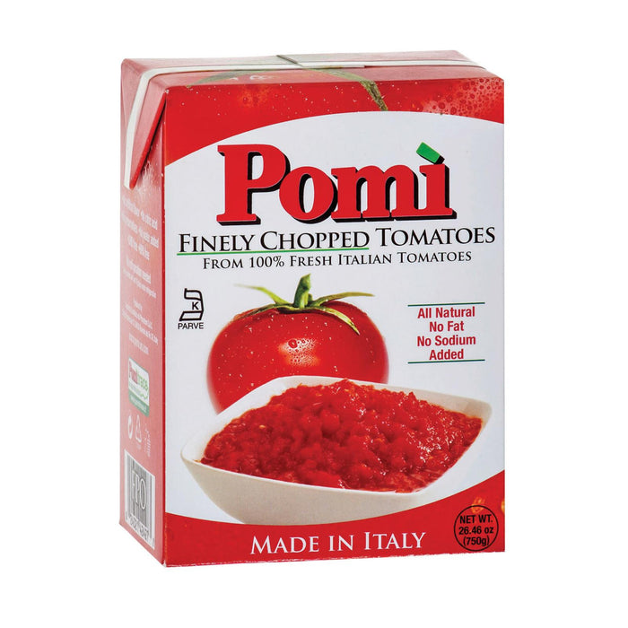 Pomi Tomatoes Chopped Tomatoes -Finely - Case Of 12 - 26.46 Oz.