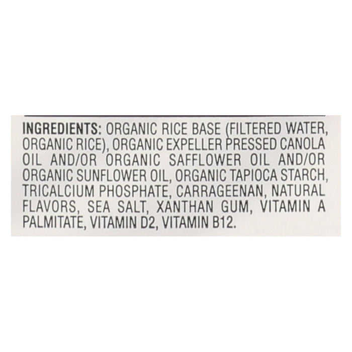 Rice Dream Organic Rice Drink -Original - Case Of 12 - 32 Fl Oz.