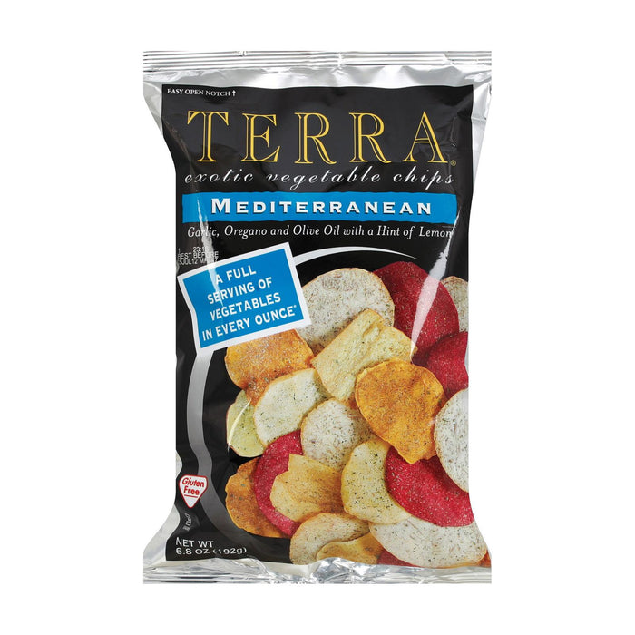 Terra Chips Exotic Vegetable Chips -Mediterranean - Case Of 12 - 6.8 Oz.